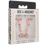 Sportsheets Peaches 'N CreaMe Bell Nipple Clamps