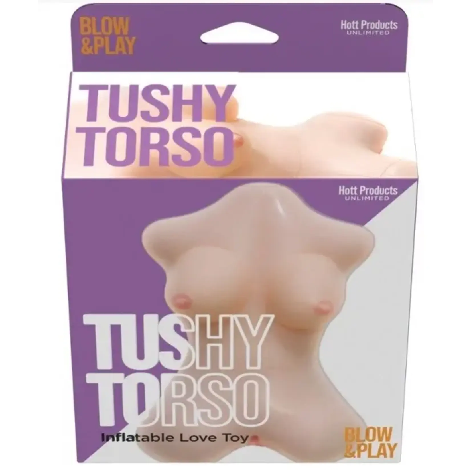 HOTT PRODUCTS Tushy Torso Blow Up Doll W Vaginal Hole