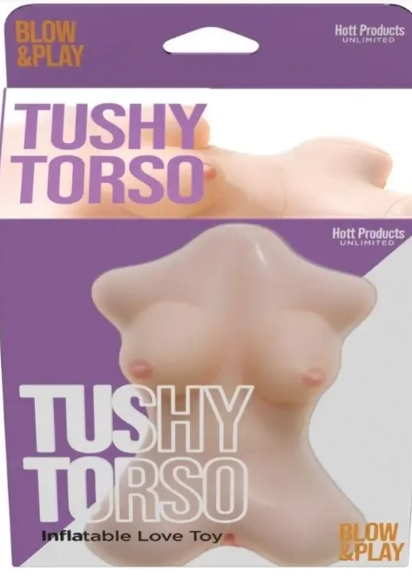 HOTT PRODUCTS Tushy Torso Blow Up Doll W Vaginal Hole