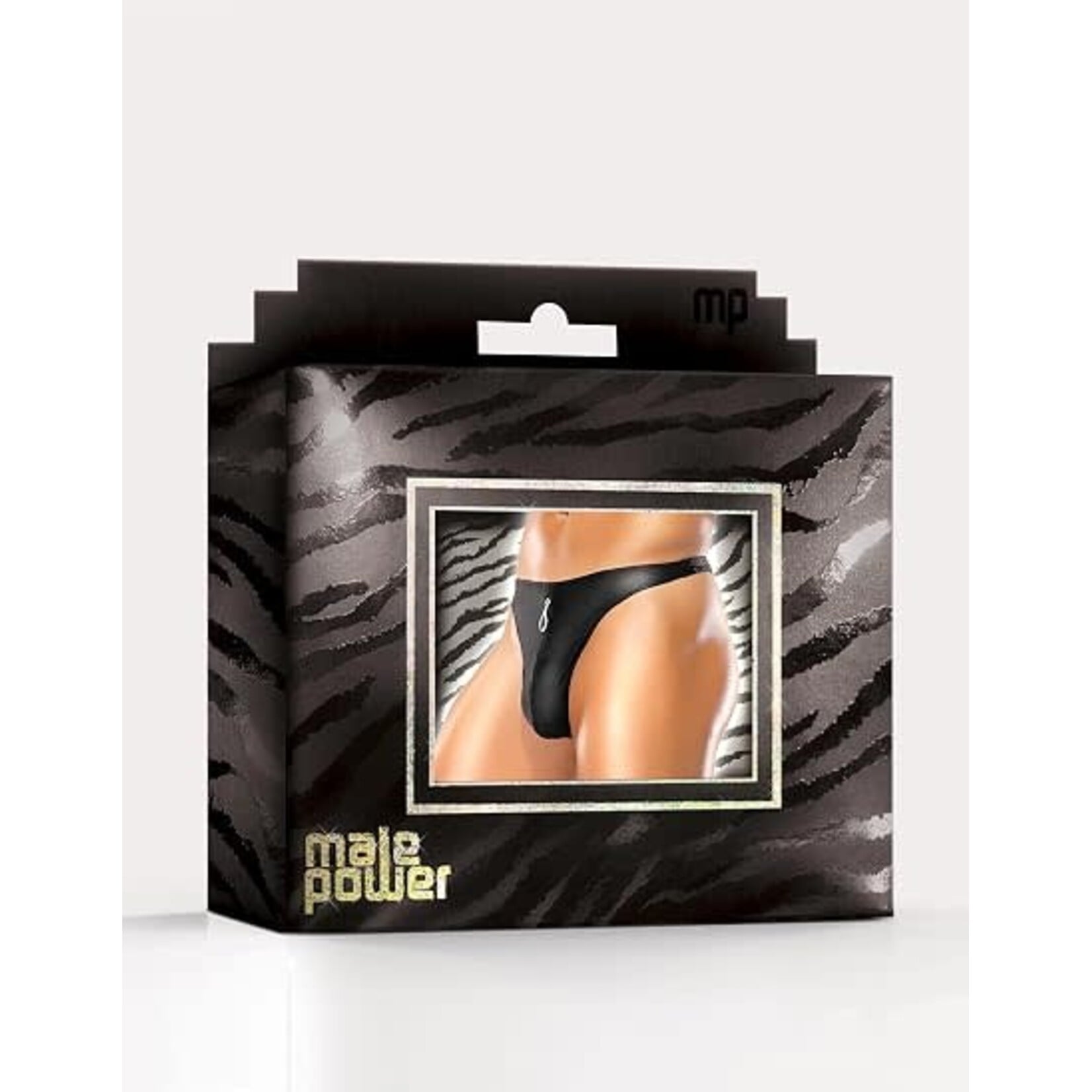 Male Power Male Power Zipper Thong Black S/M