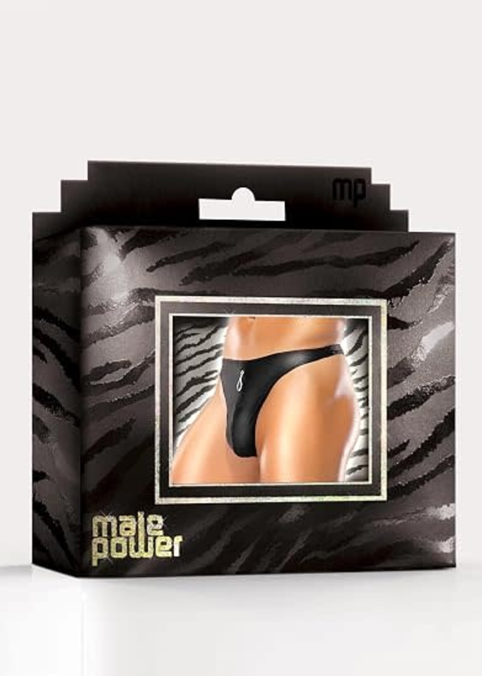 Male Power Male Power Zipper Thong Black S/M