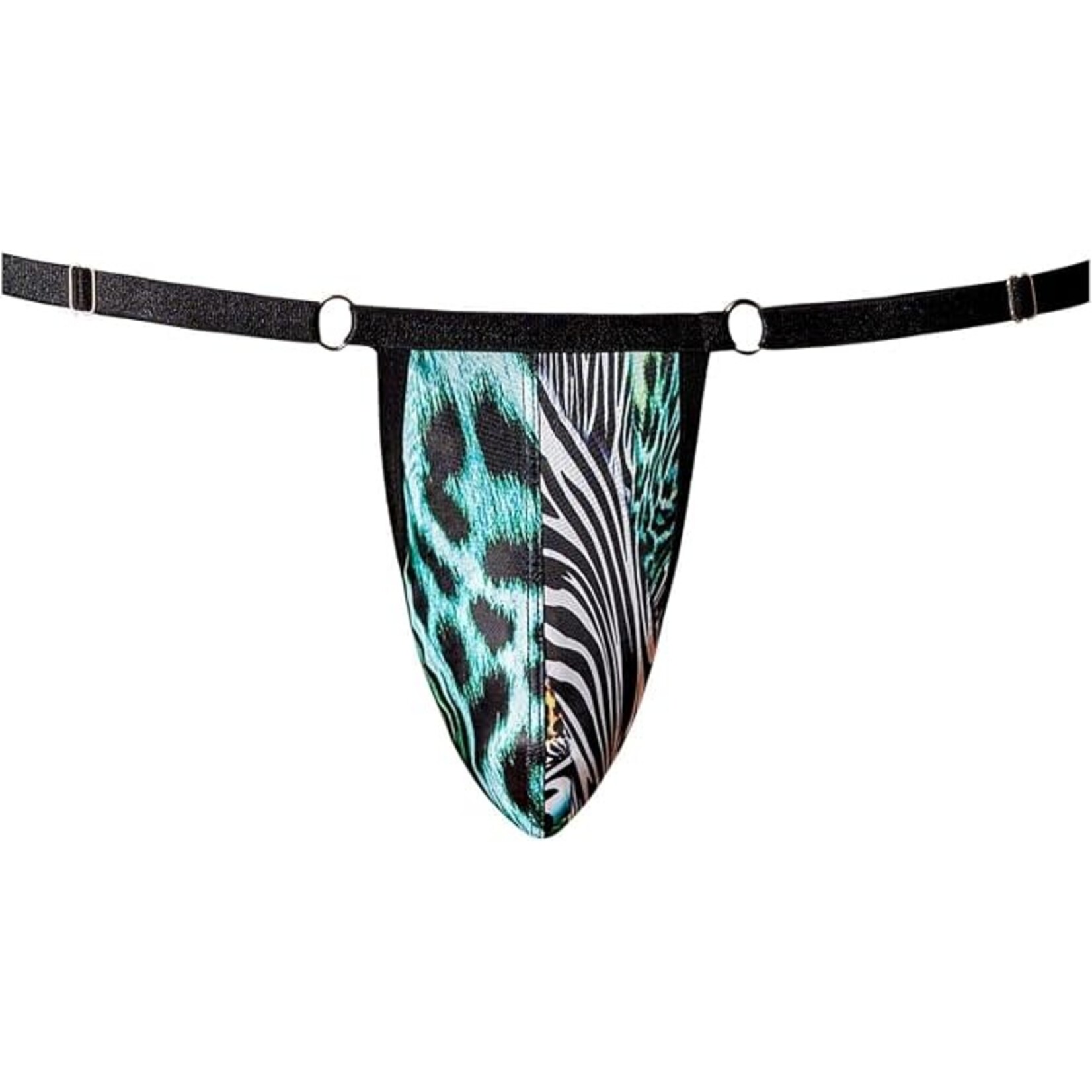 Male Power Go Wild! Adjustable G-String Multi Animal One Size
