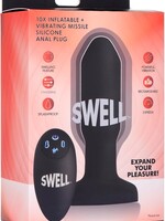 XR Brands Swell Swell Worlds First Remote Control Inflatable 10X Vibrating Missile Silicone Anal Plug