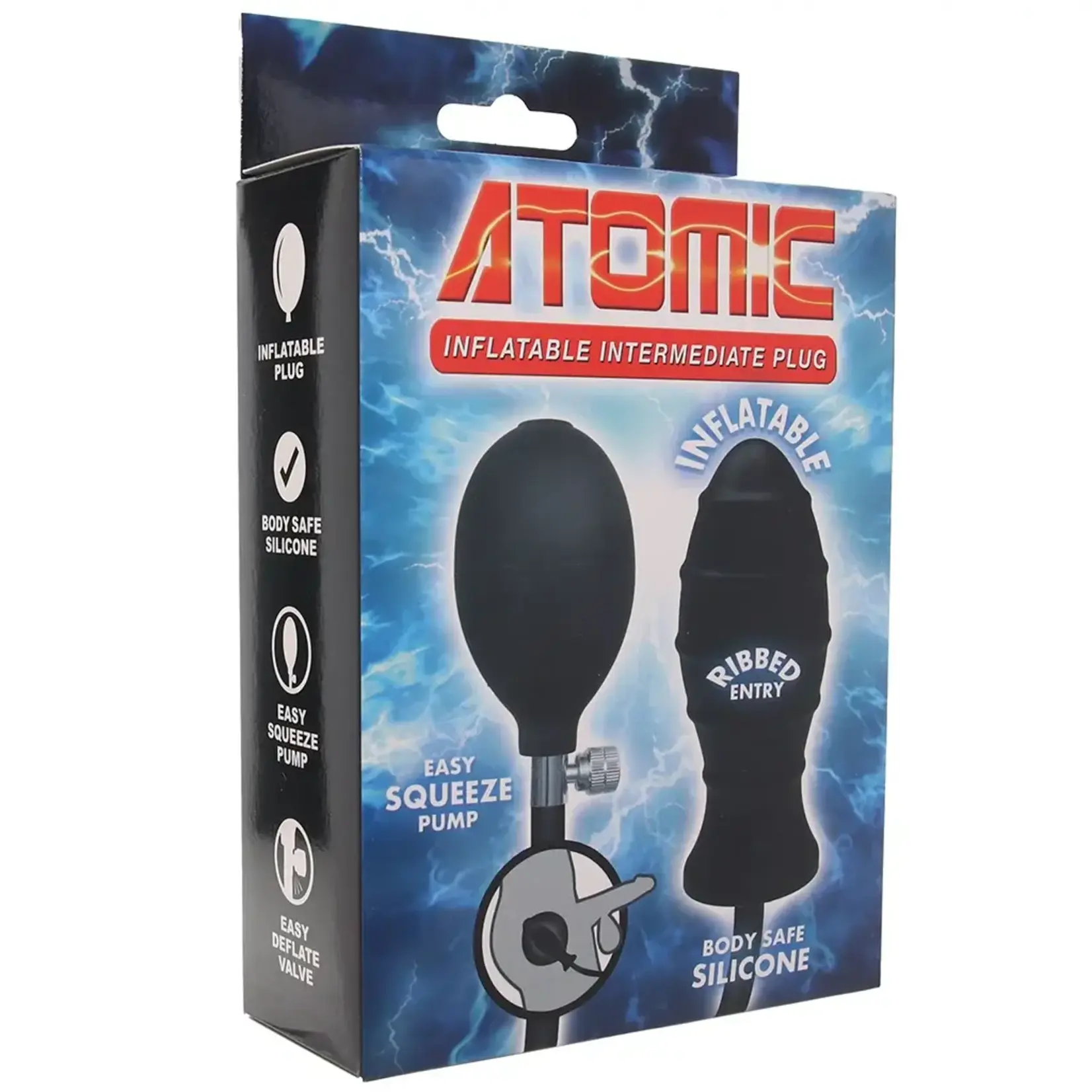 NassToys Atomic Inflatable Intermediate Plug Black