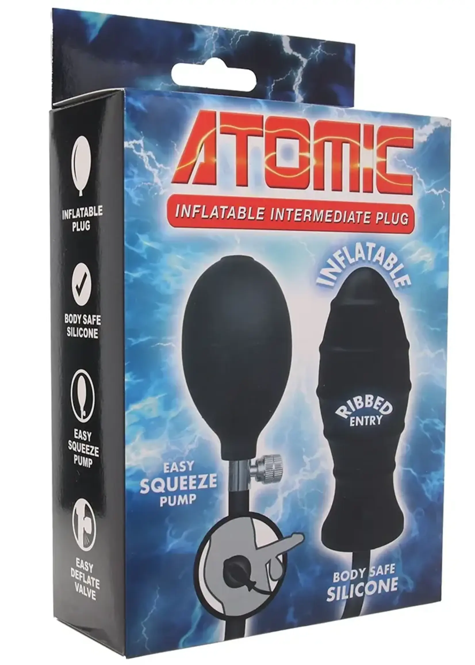 NassToys Atomic Inflatable Intermediate Plug Black