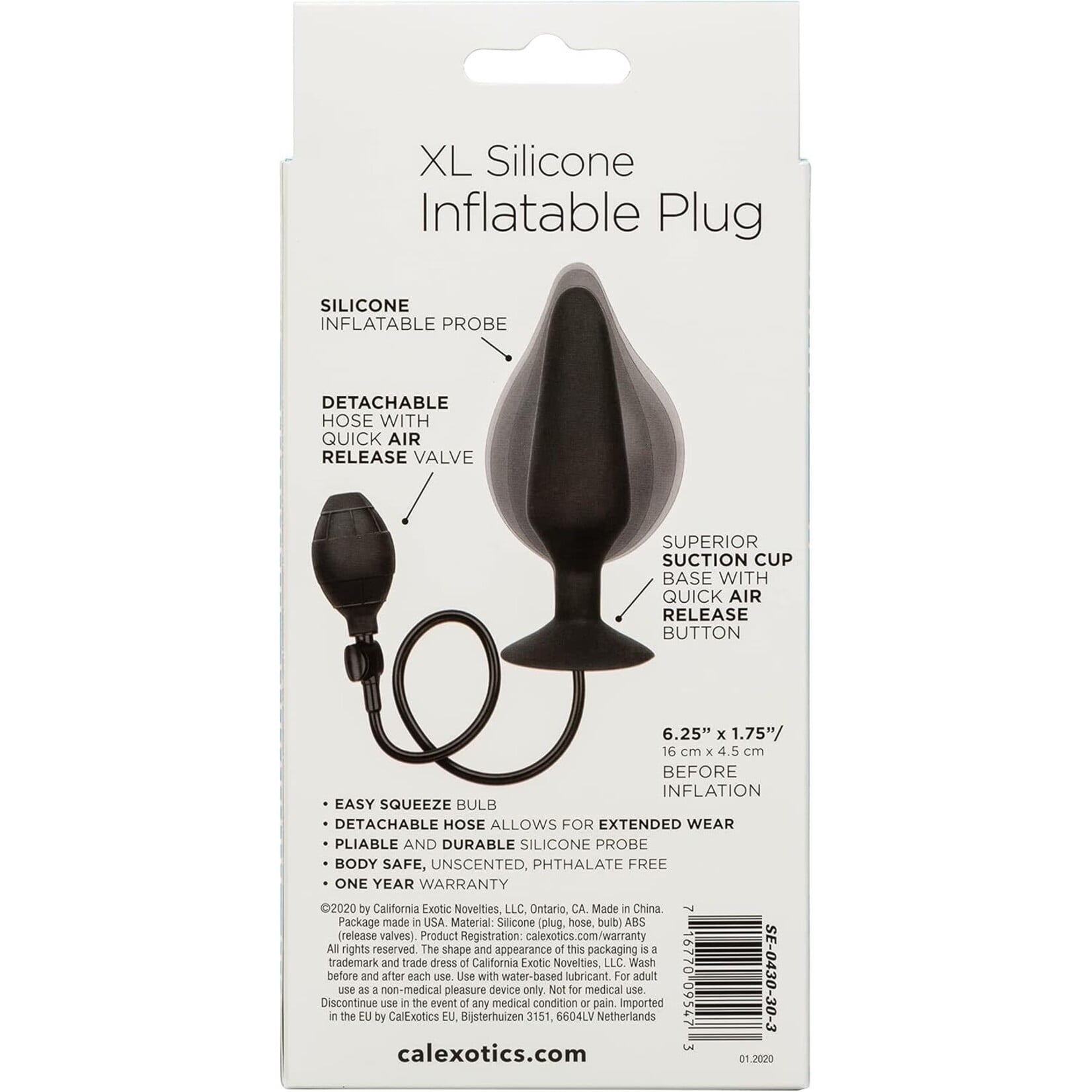Calexotics Xl Silicone Inflatable Plug