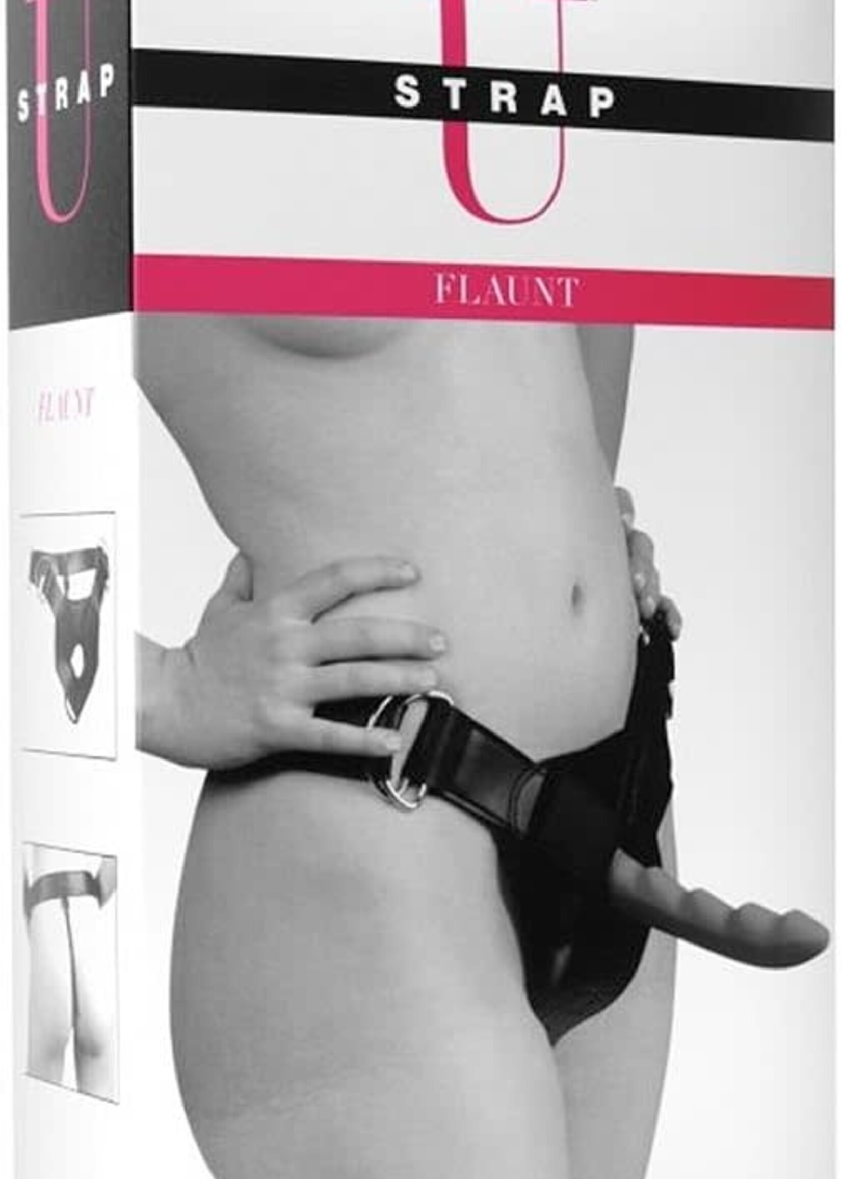 XR Brands Strap U Strap U Flaunt Harness With 3 O Rings Black