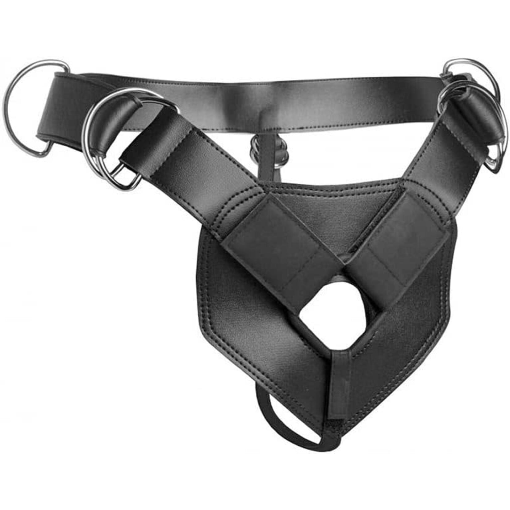 XR Brands Strap U Strap U Flaunt Harness With 3 O Rings Black
