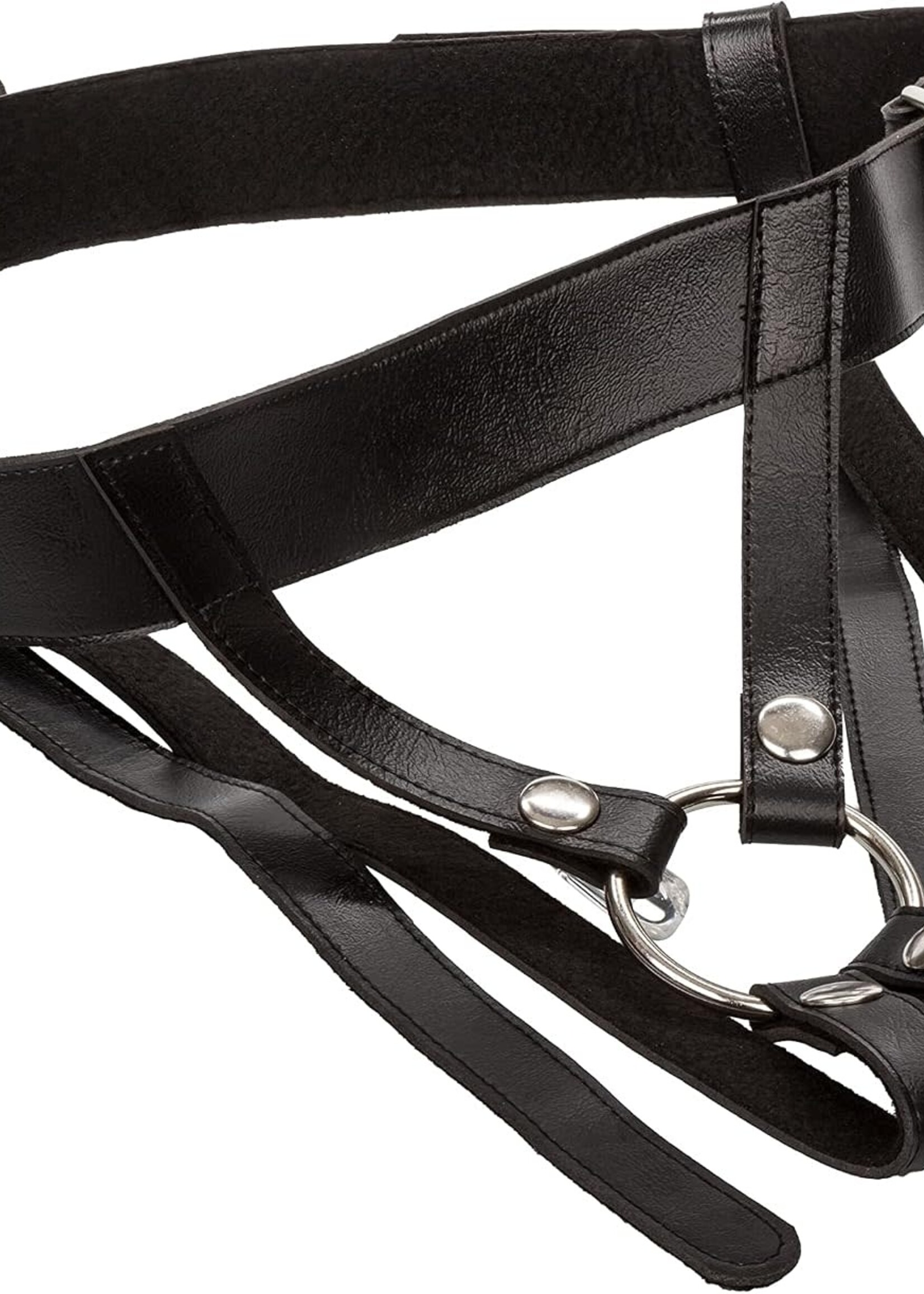 Calexotics Love Rider Premium Ring Harness Adjustable Strap-On - Black