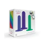 Nobu Nobu Tai Silicone Dildo Set w/Adjustable Strap On - 3 Piece Kit Assorted Colors