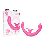 Together Toys Together Toy Silicone Rechargeable Echo Function Vibrator for Couples - Pink