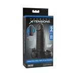 Pipedream Fantasy X-Tensions Vibrating Real Feel Extension with Rechargeable Bullet 2in