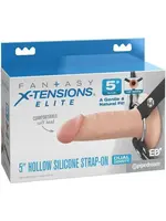 Pipedream Fantasy X-Tensions Elite Silicone Dual Density Hollow Strap-On 5in