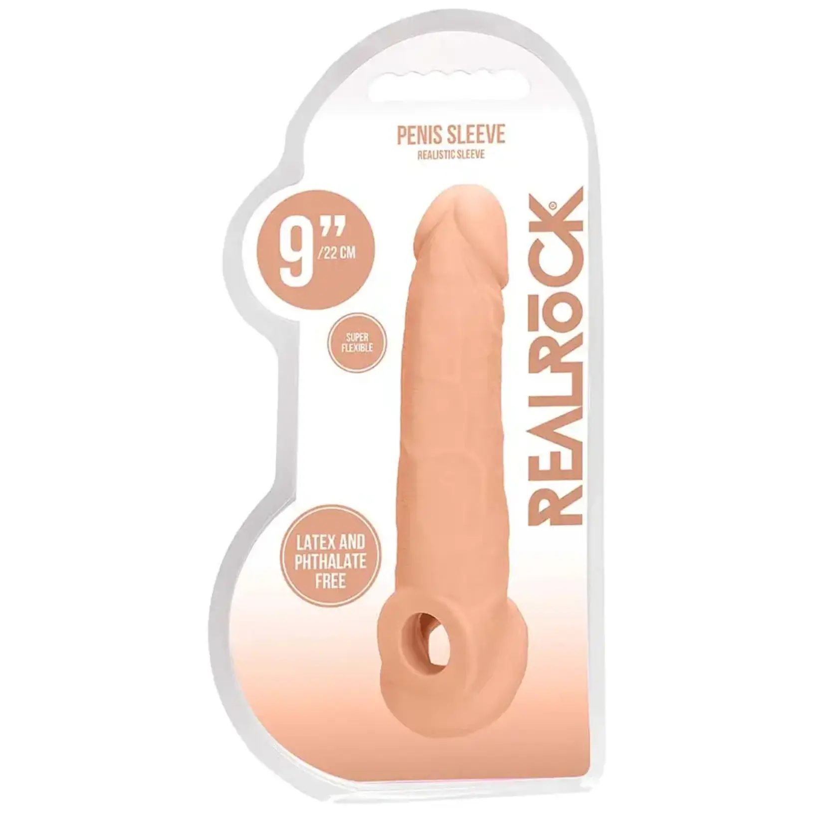 Shots RealRock Realrock Penis Sleeve 9"