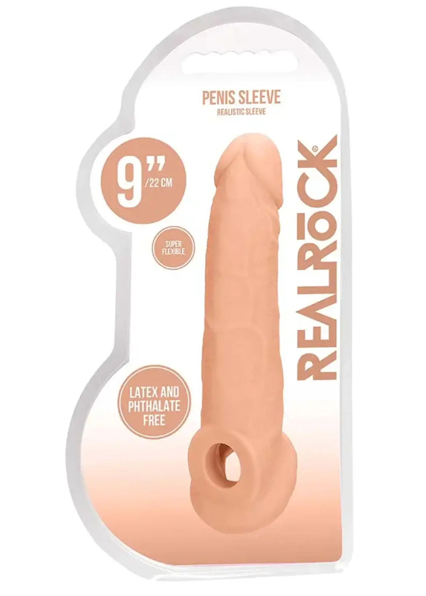 Shots RealRock Realrock Penis Sleeve 9"