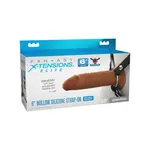 Pipedream Fantasy X-Tensions Elite 6" Silicone Hollow Strap-On Dual Density Brown