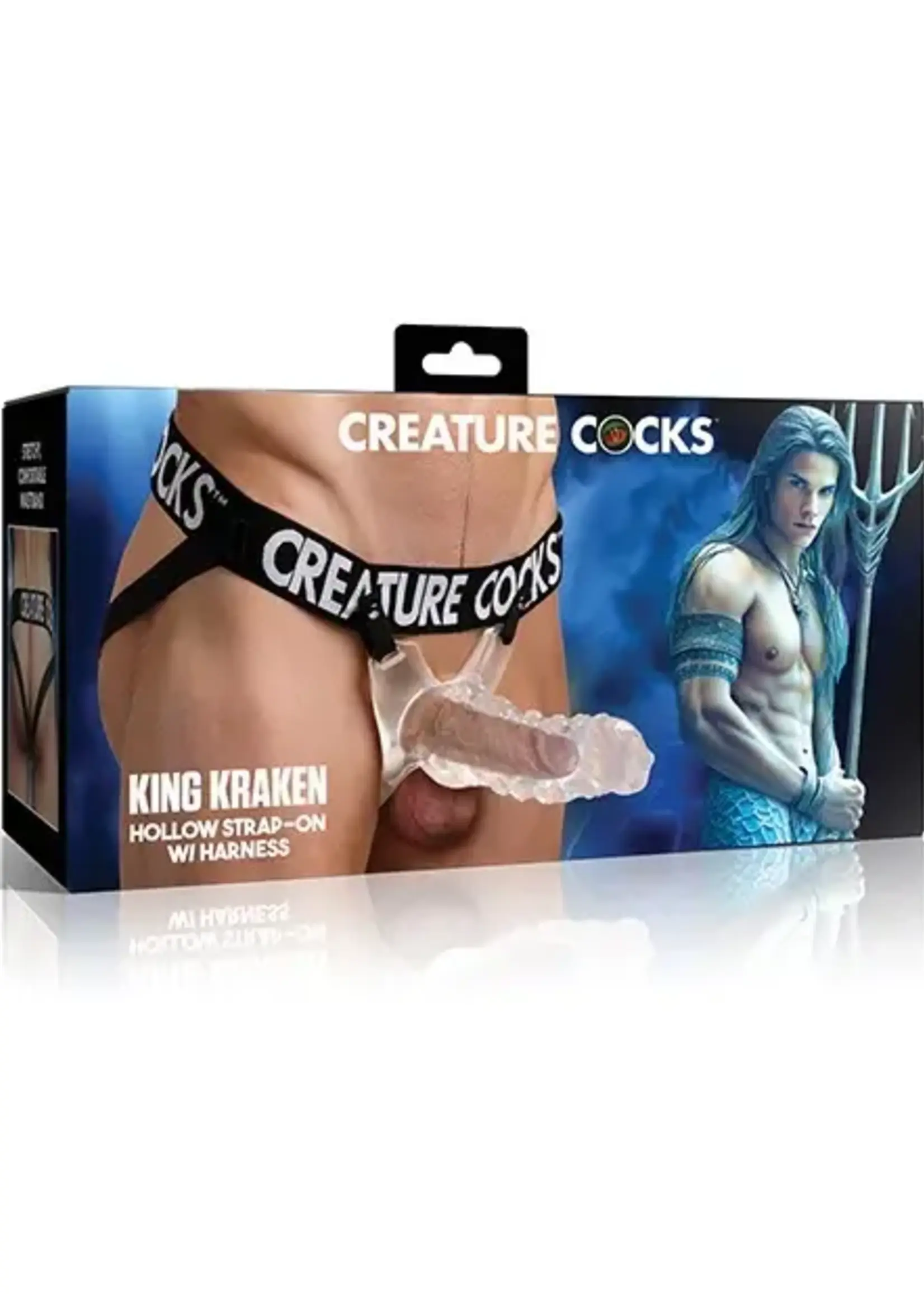 XR Brands Creature Cocks Creature Cocks King Kraken Hollow Strap-On w/Harness