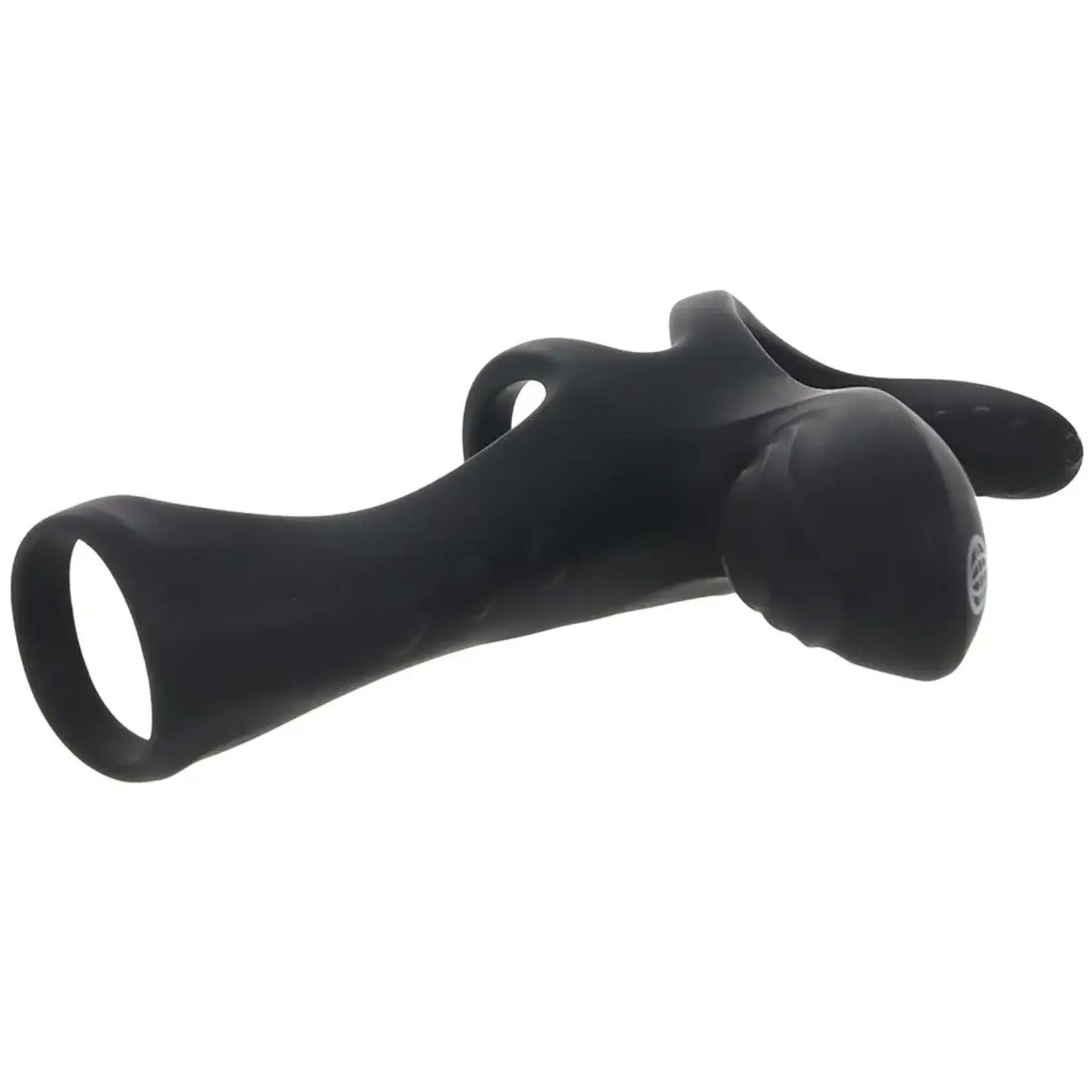 Pipedream Fantasy C-Ringz Ultimate Couples Cage Max Vibrating Cock Ring - Black