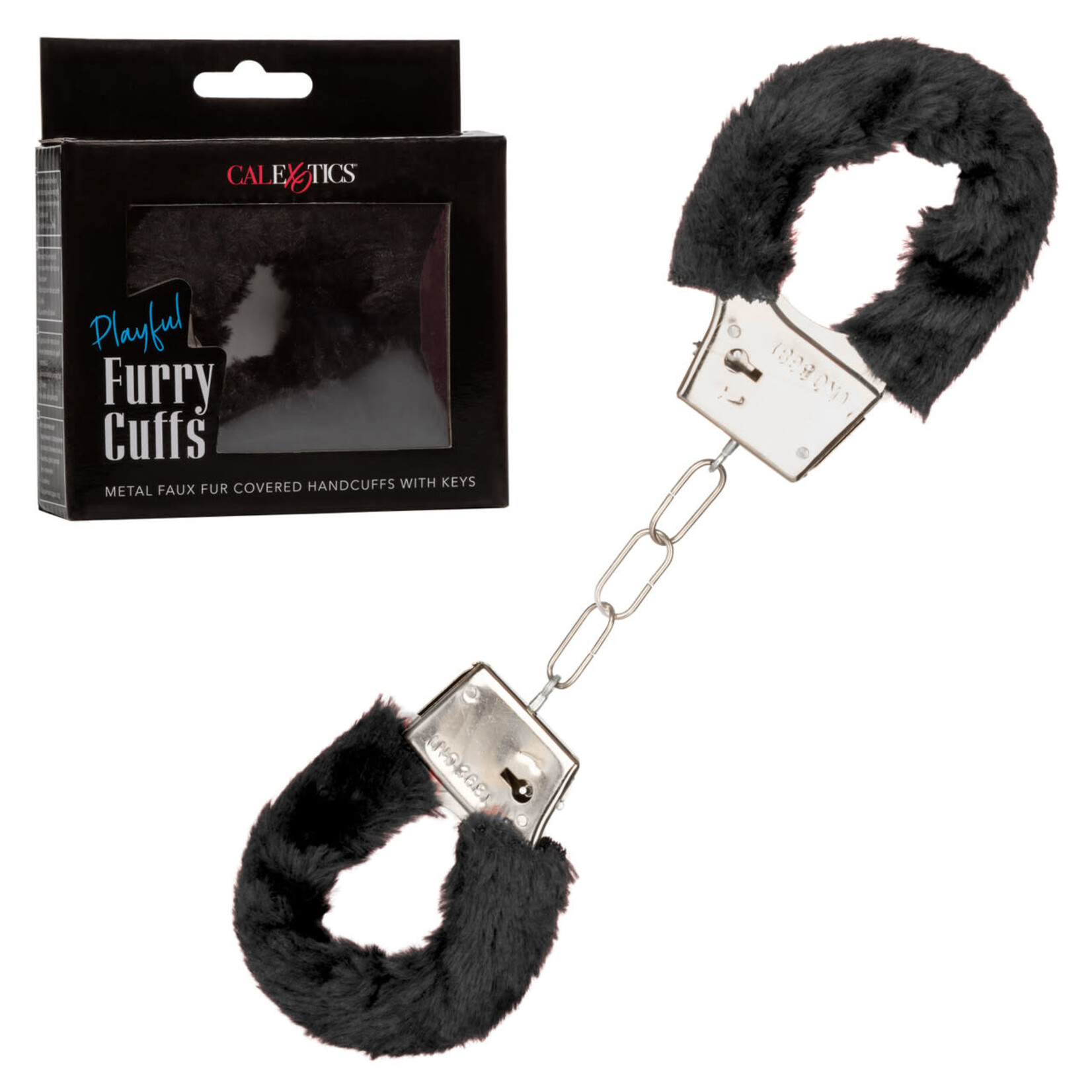 Calexotics Playful Furry Cuffs - Black