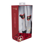 Shots Ouch! Ouch! Milan Collection Leg Cuffs - Black/Red