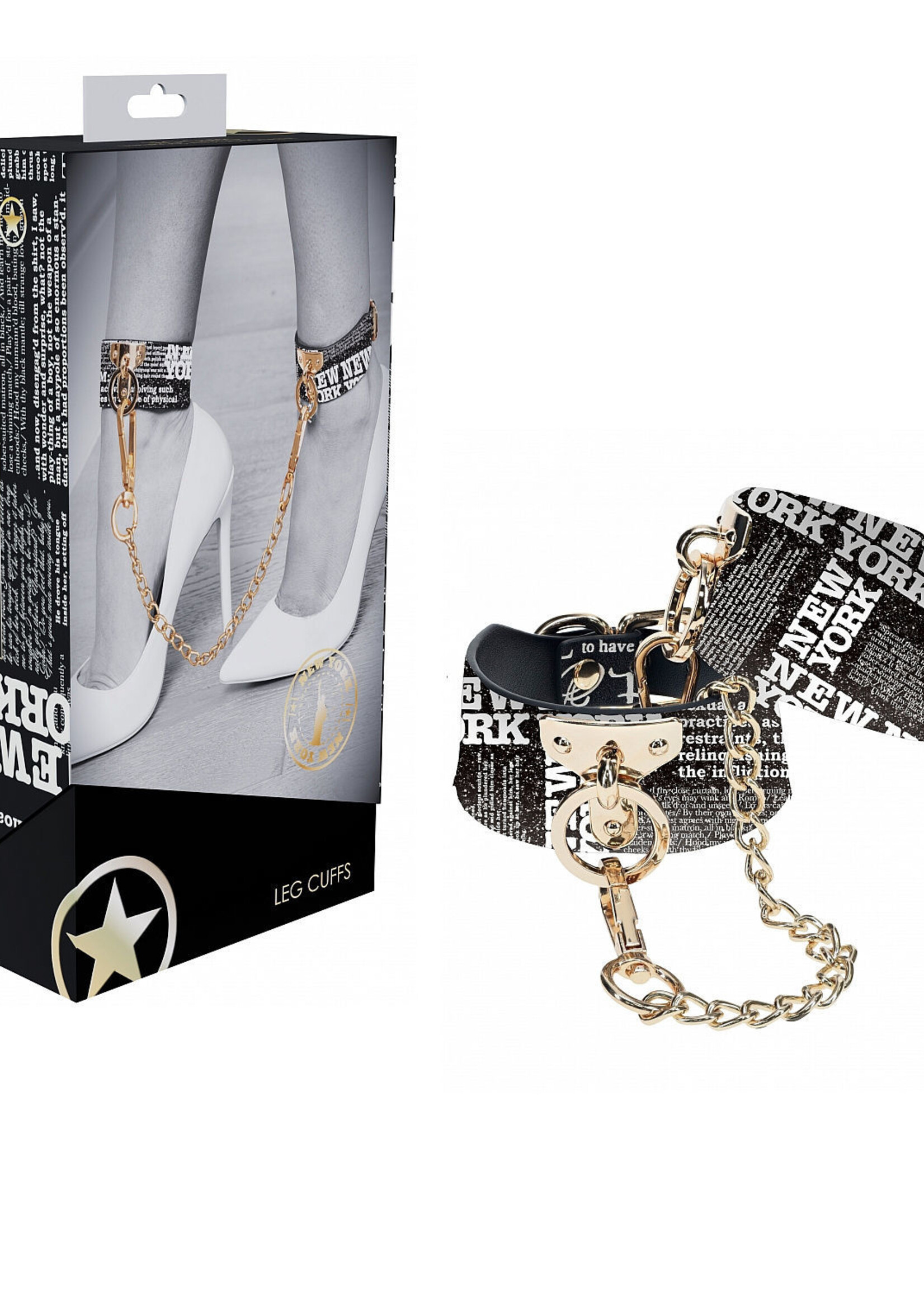Shots Ouch! Ouch! NY Collection Leg Cuffs - Black
