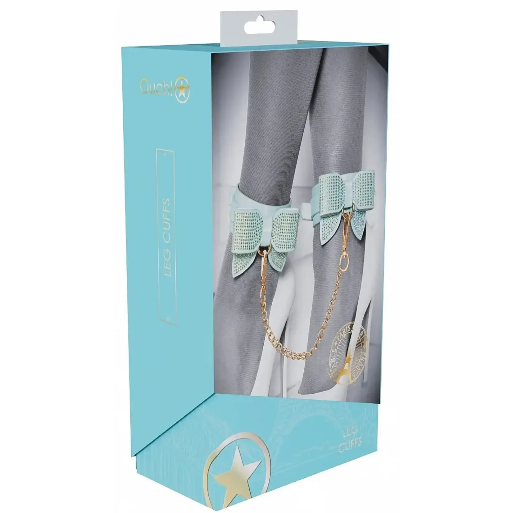 Shots Ouch! Ouch! Paris Collection Leg Cuffs - Blue