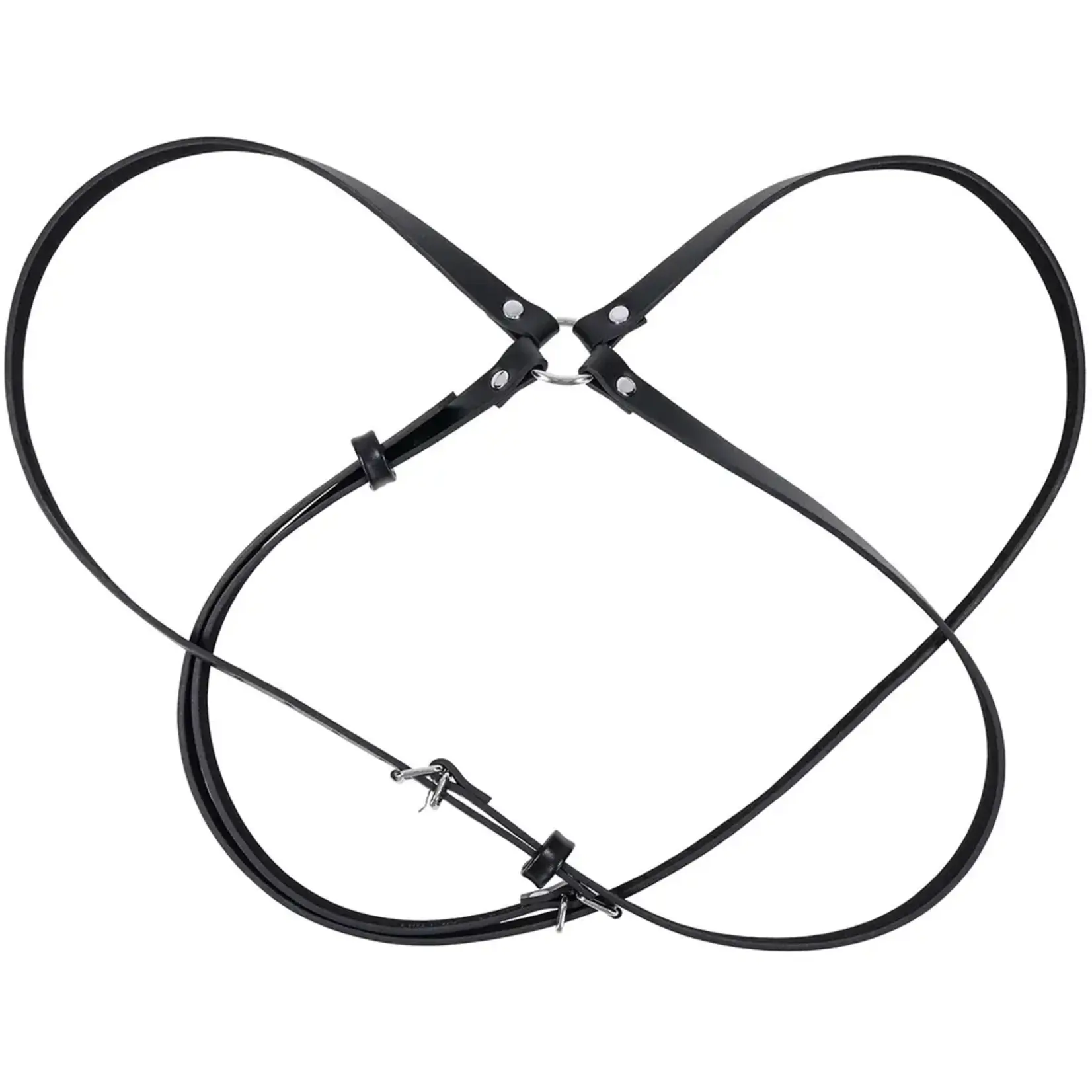 Sportsheets Sex & Mischief Shadow Body Harness - Black/Silver
