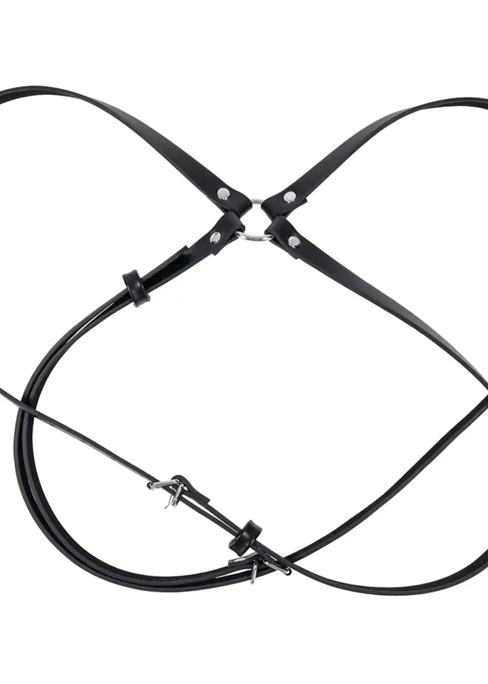 Sportsheets Sex & Mischief Shadow Body Harness - Black/Silver