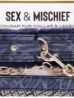 Sportsheets Cougar Fur Collar and Leash