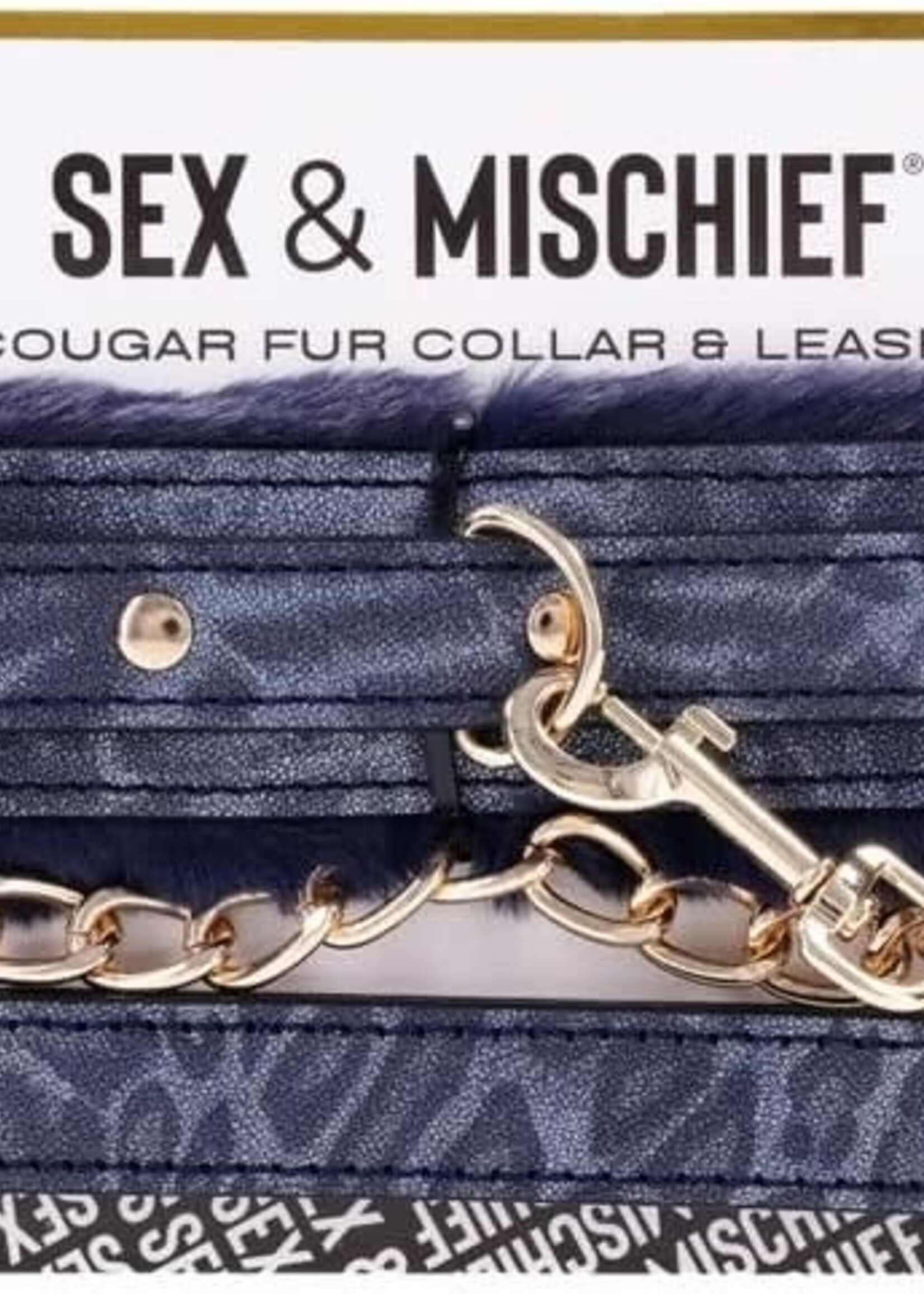 Sportsheets Cougar Fur Collar and Leash