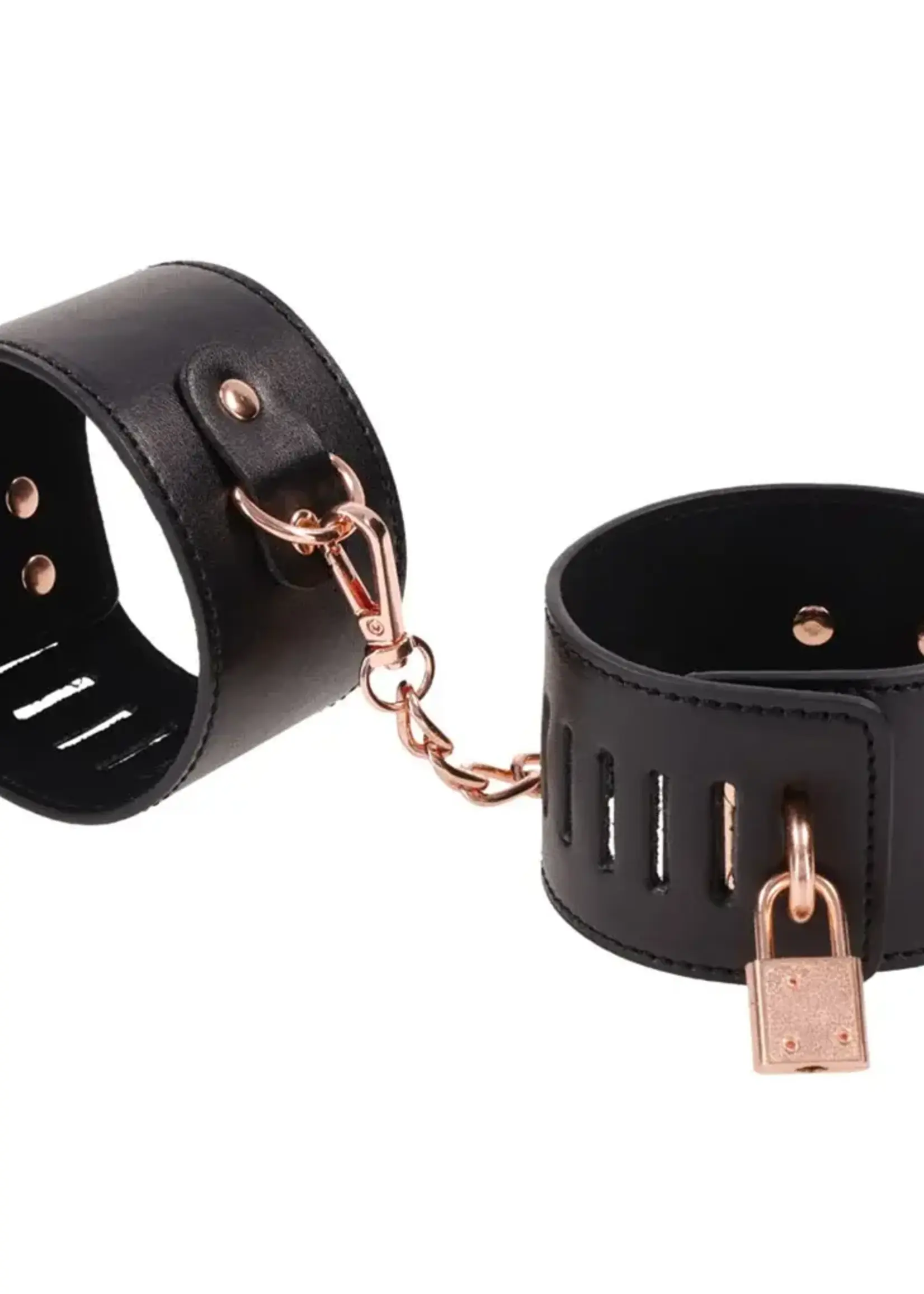 Sportsheets Brat Locking Cuffs - Black