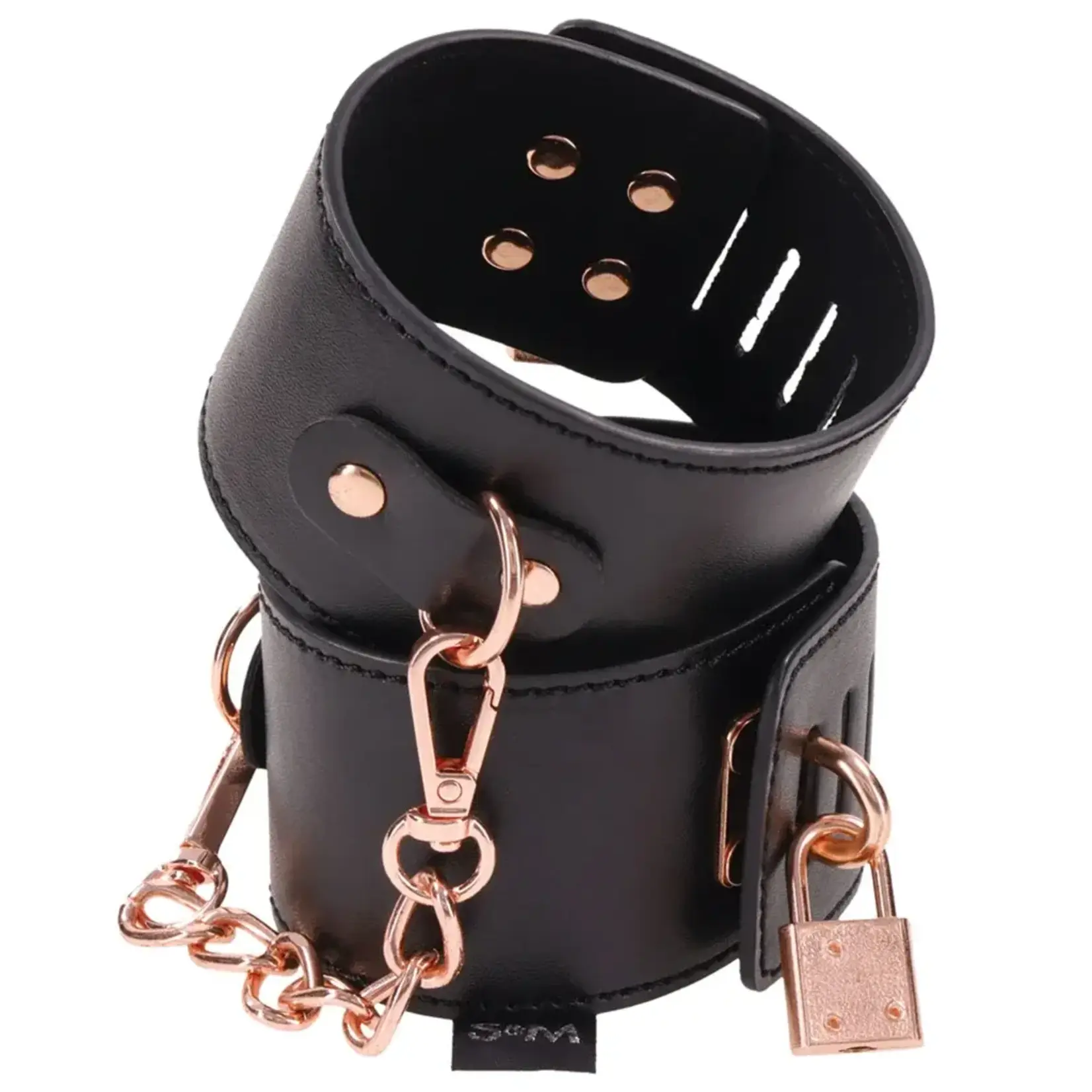 Sportsheets Brat Locking Cuffs - Black