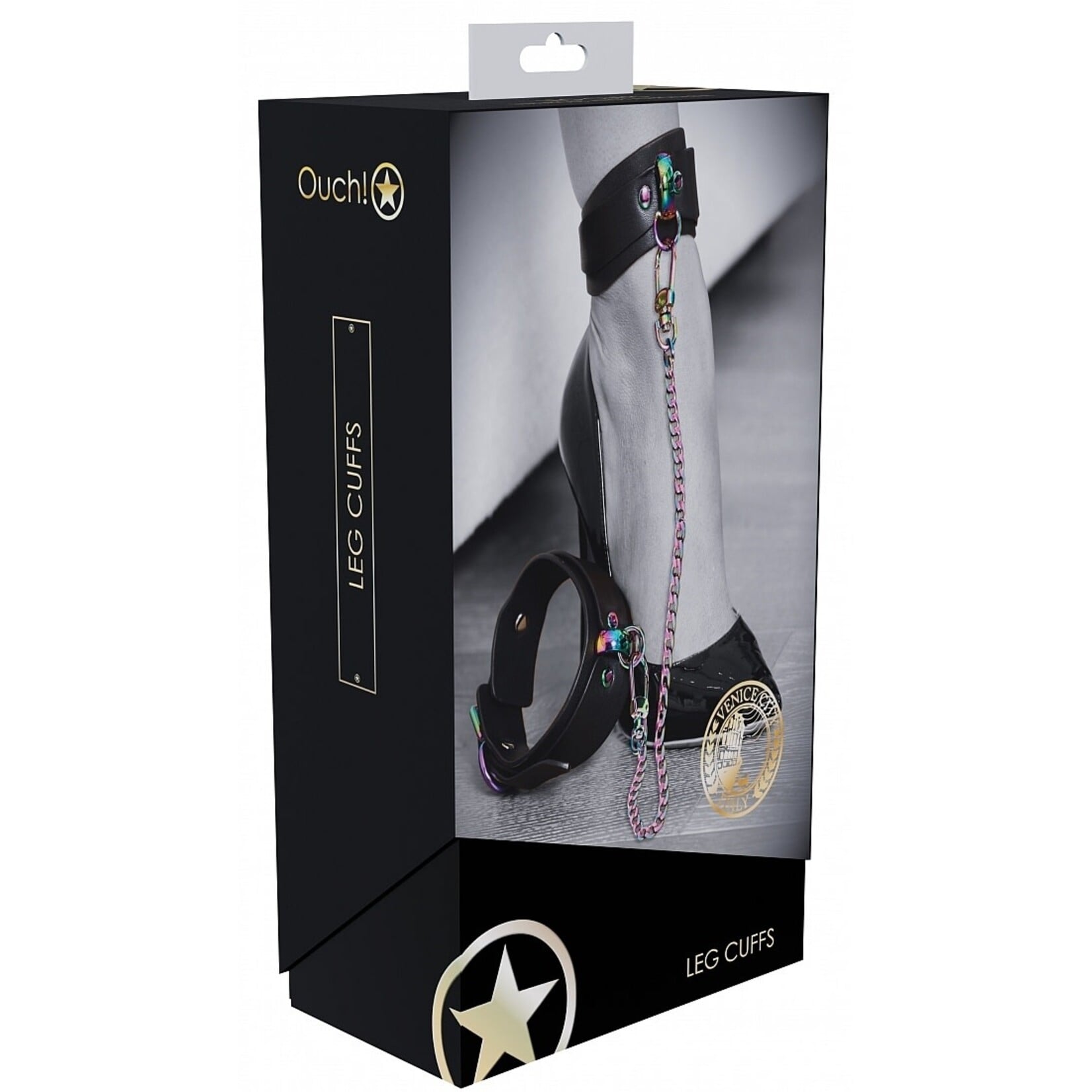 Shots Ouch! Ouch! Venice Collection Leg Cuffs - Black
