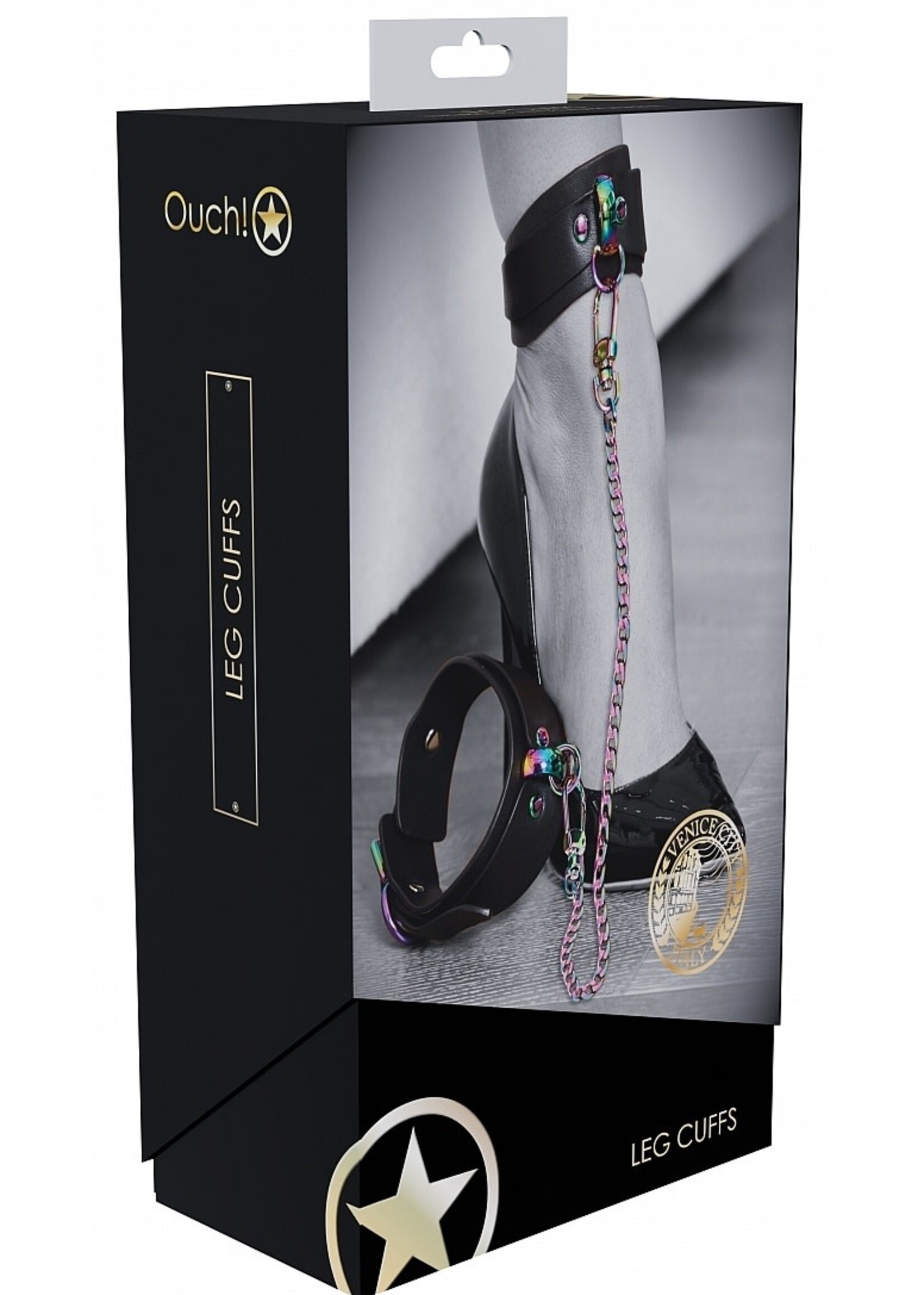 Shots Ouch! Ouch! Venice Collection Leg Cuffs - Black