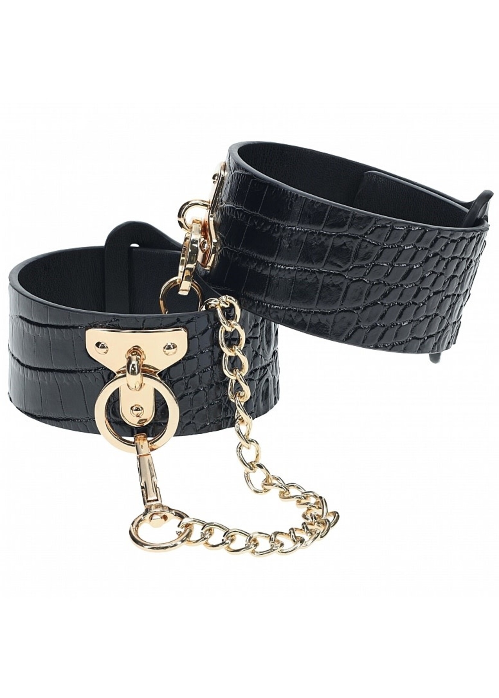 Shots Ouch! Ouch! Rome Collection Leg Cuffs - Black