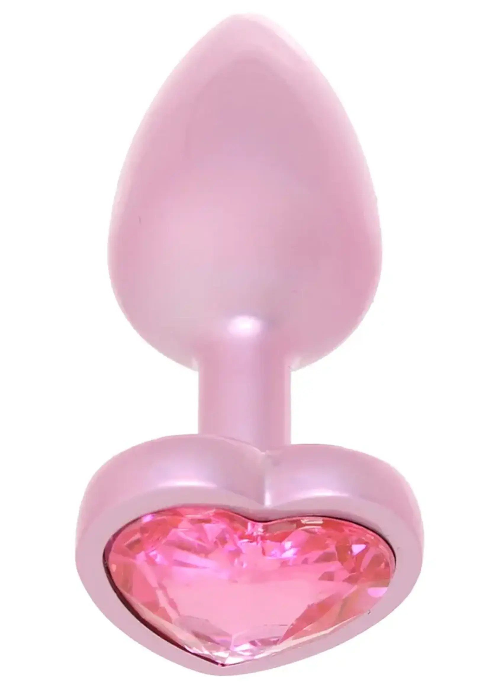 Doc Johnson Booty Bling Heart Diamond Jeweled Wearable Metal Plug