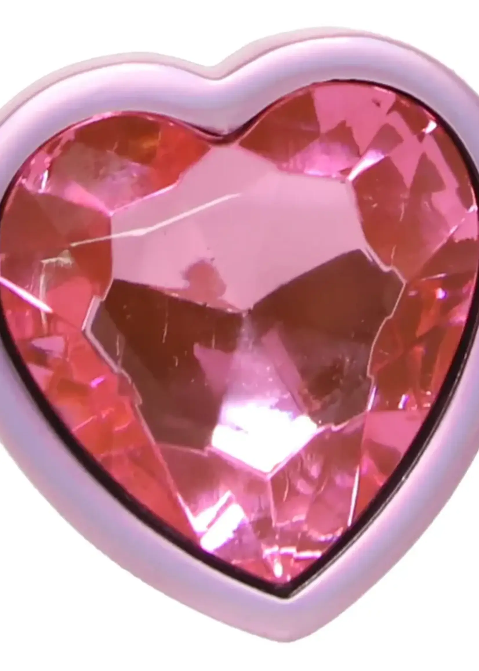 Doc Johnson Booty Bling Heart Diamond Jeweled Wearable Metal Plug