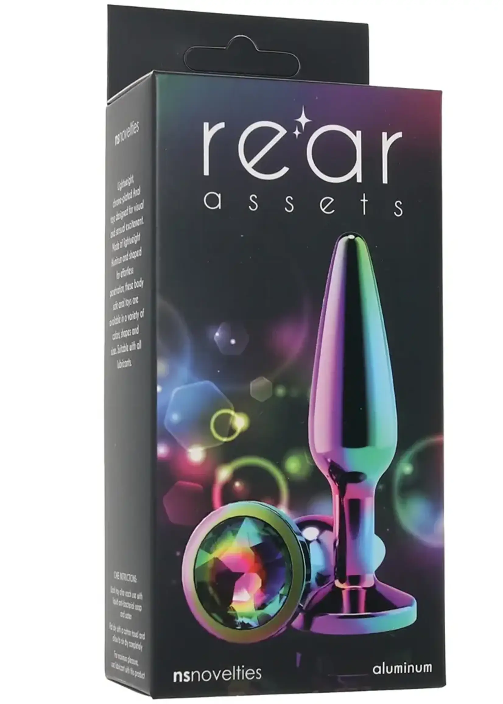 nsnovelties Rear Assets Tapered Multicolor Rainbow Gem
