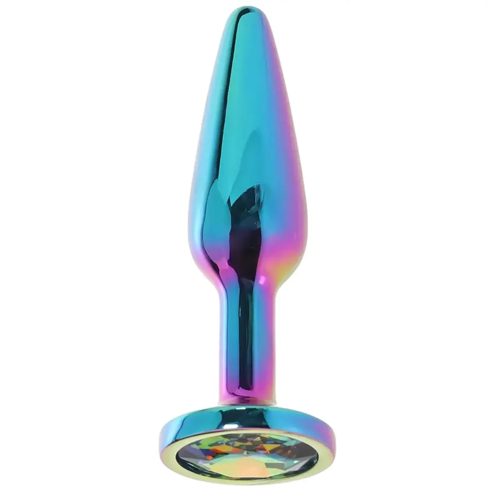nsnovelties Rear Assets Tapered Multicolor Rainbow Gem