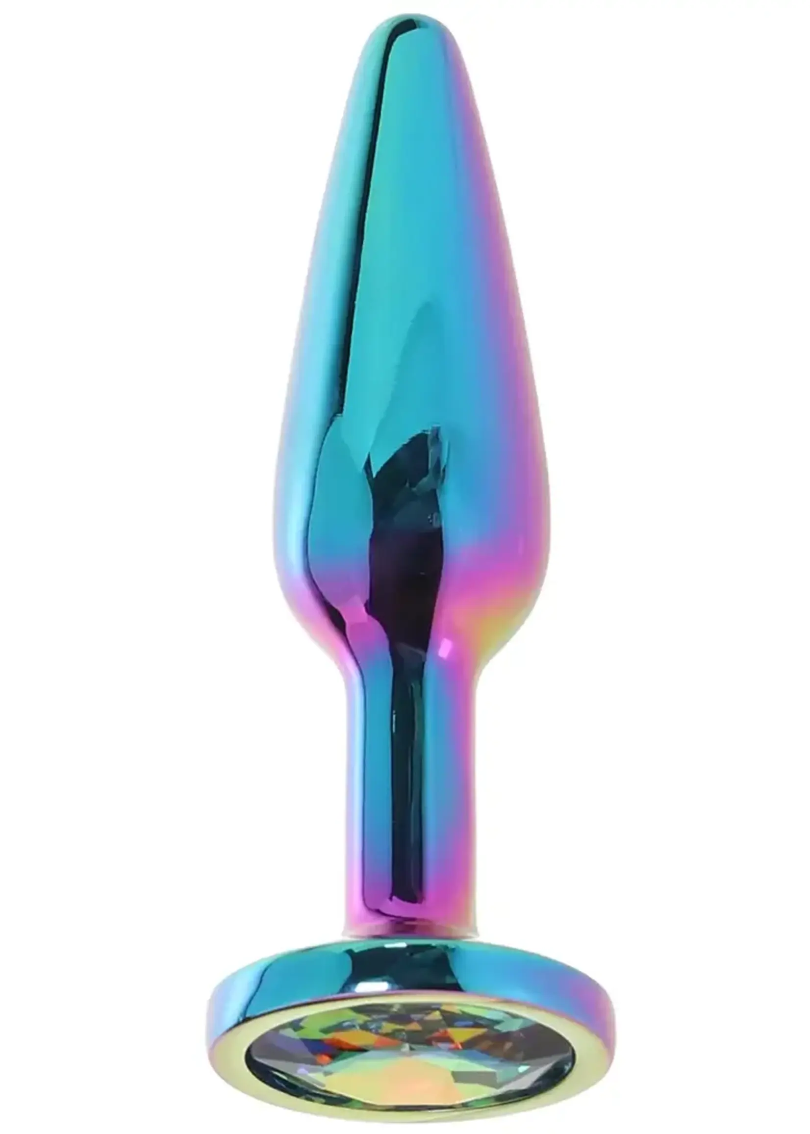 nsnovelties Rear Assets Tapered Multicolor Rainbow Gem