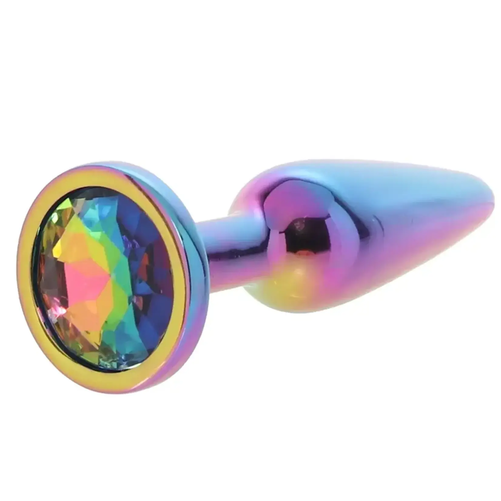 nsnovelties Rear Assets Tapered Multicolor Rainbow Gem