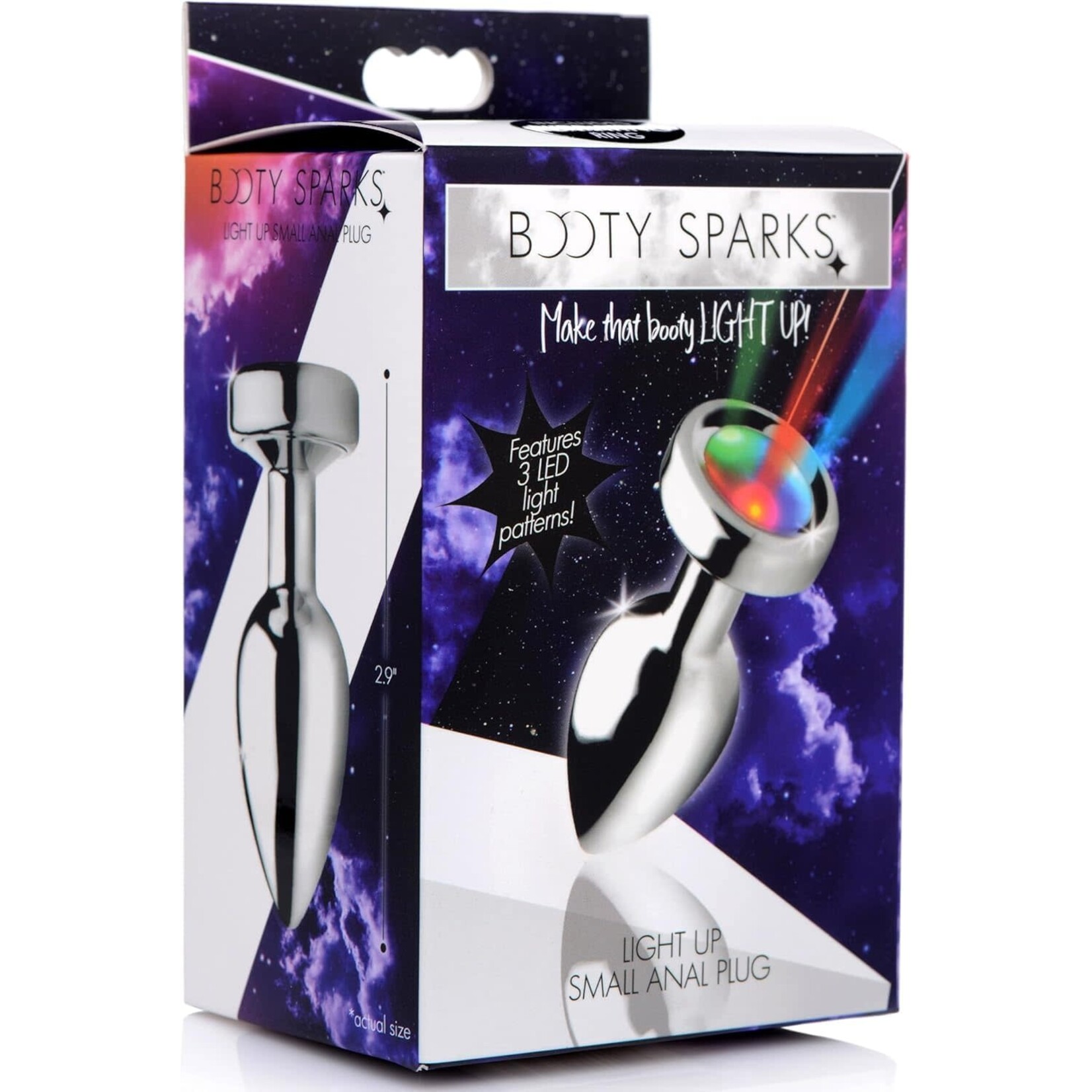XR Brands Booty Sparks Booty Sparks Light Up Metal Anal Plug