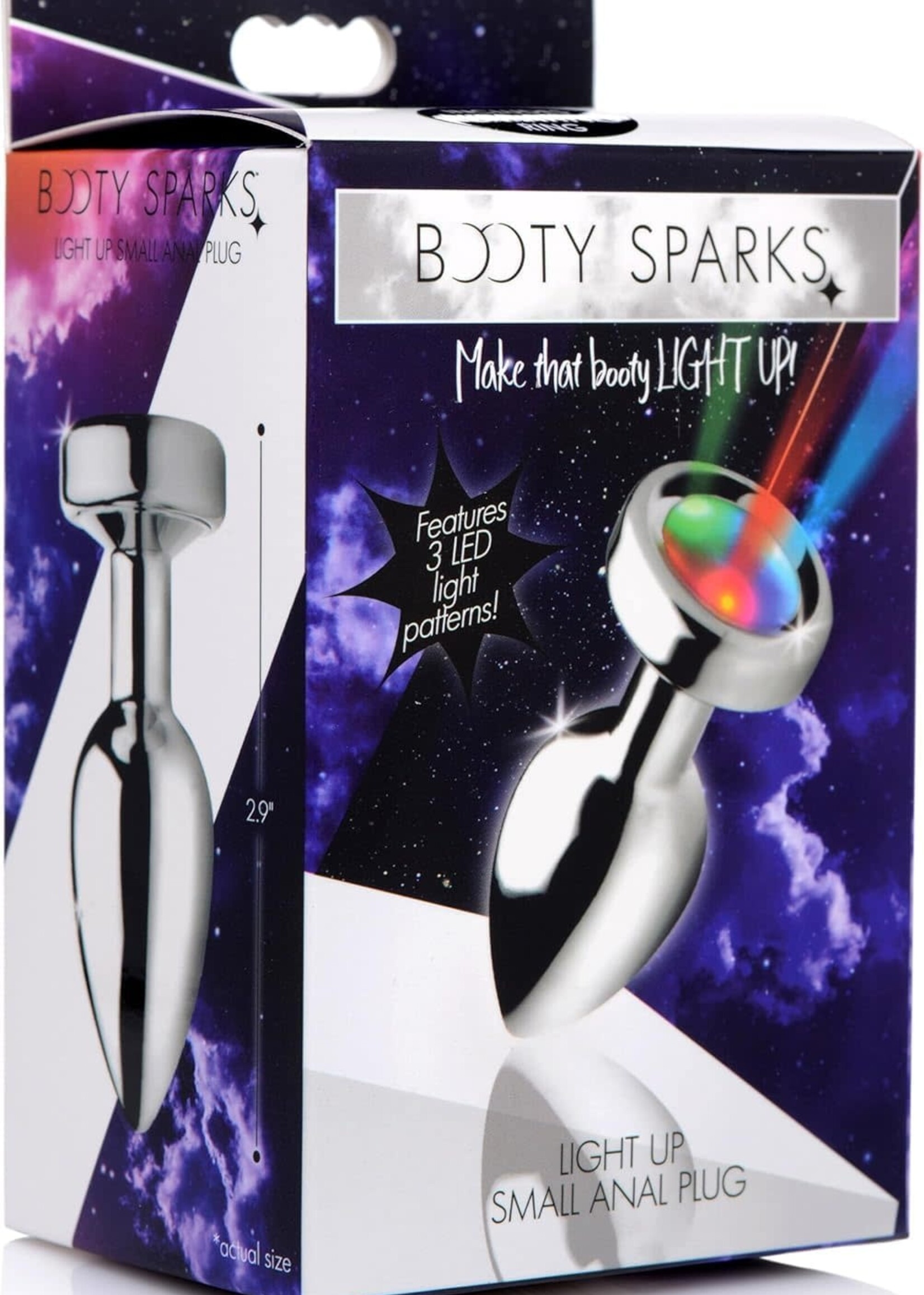XR Brands Booty Sparks Booty Sparks Light Up Metal Anal Plug