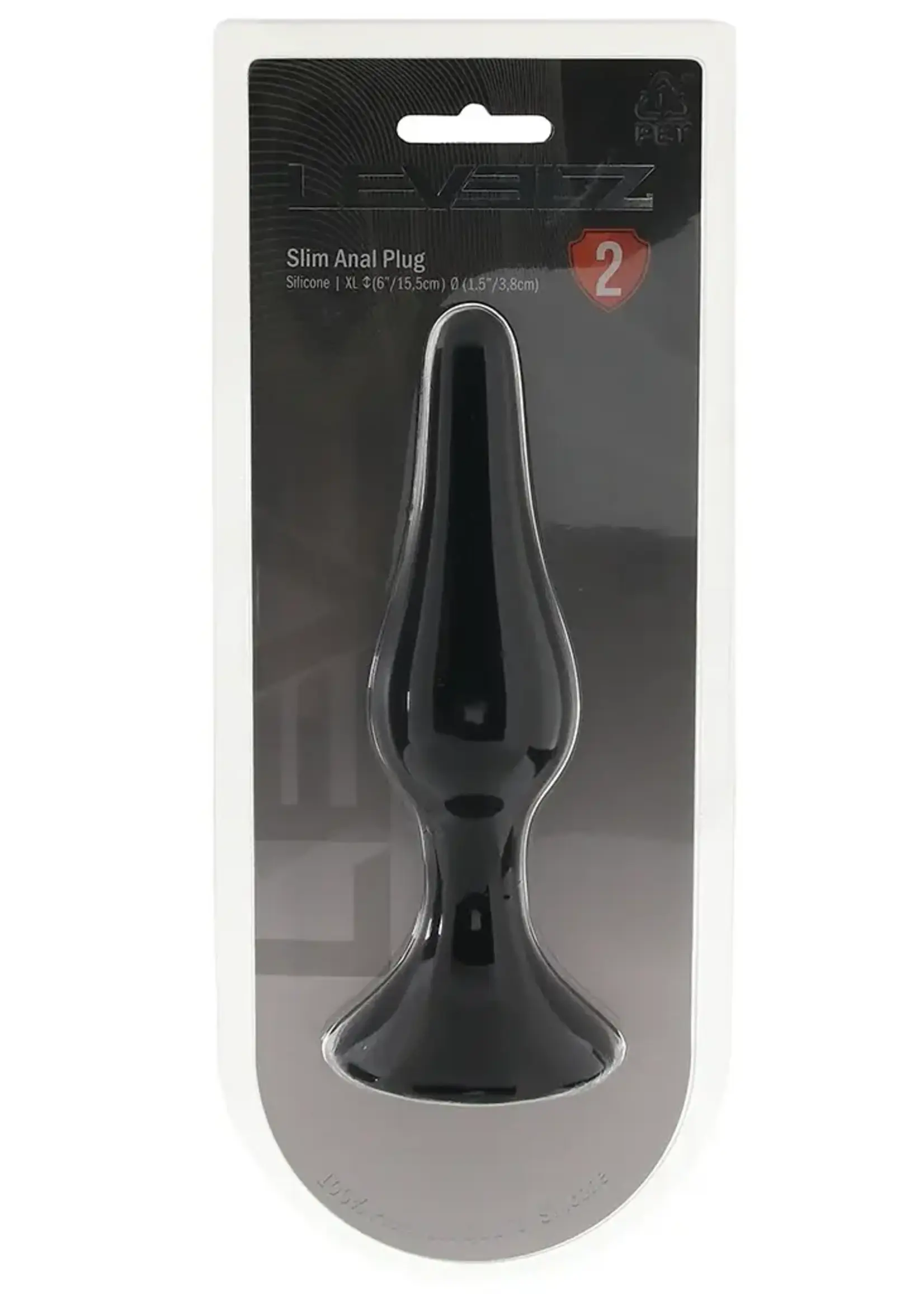 Shots Levelz Levelz Slim Silicone Anal Plug
