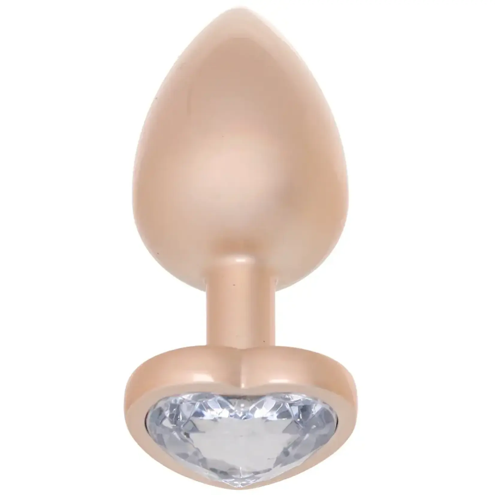 Doc Johnson Booty Bling Heart Diamond Jeweled Wearable Metal Plug