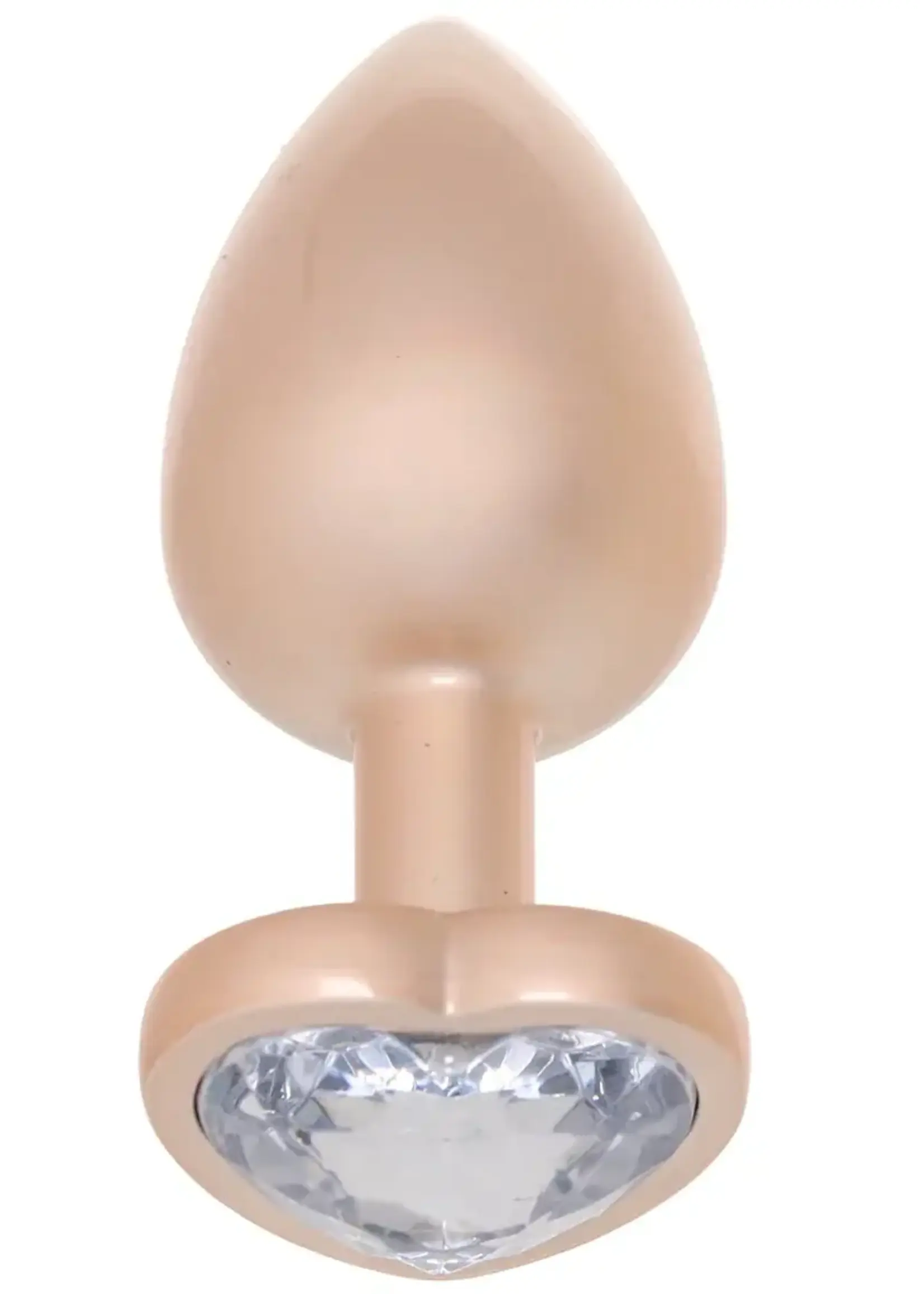 Doc Johnson Booty Bling Heart Diamond Jeweled Wearable Metal Plug