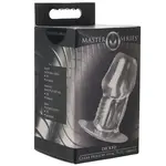 XR Brands Master Series Master Series Dicked Hollow Anal Plug - Clear