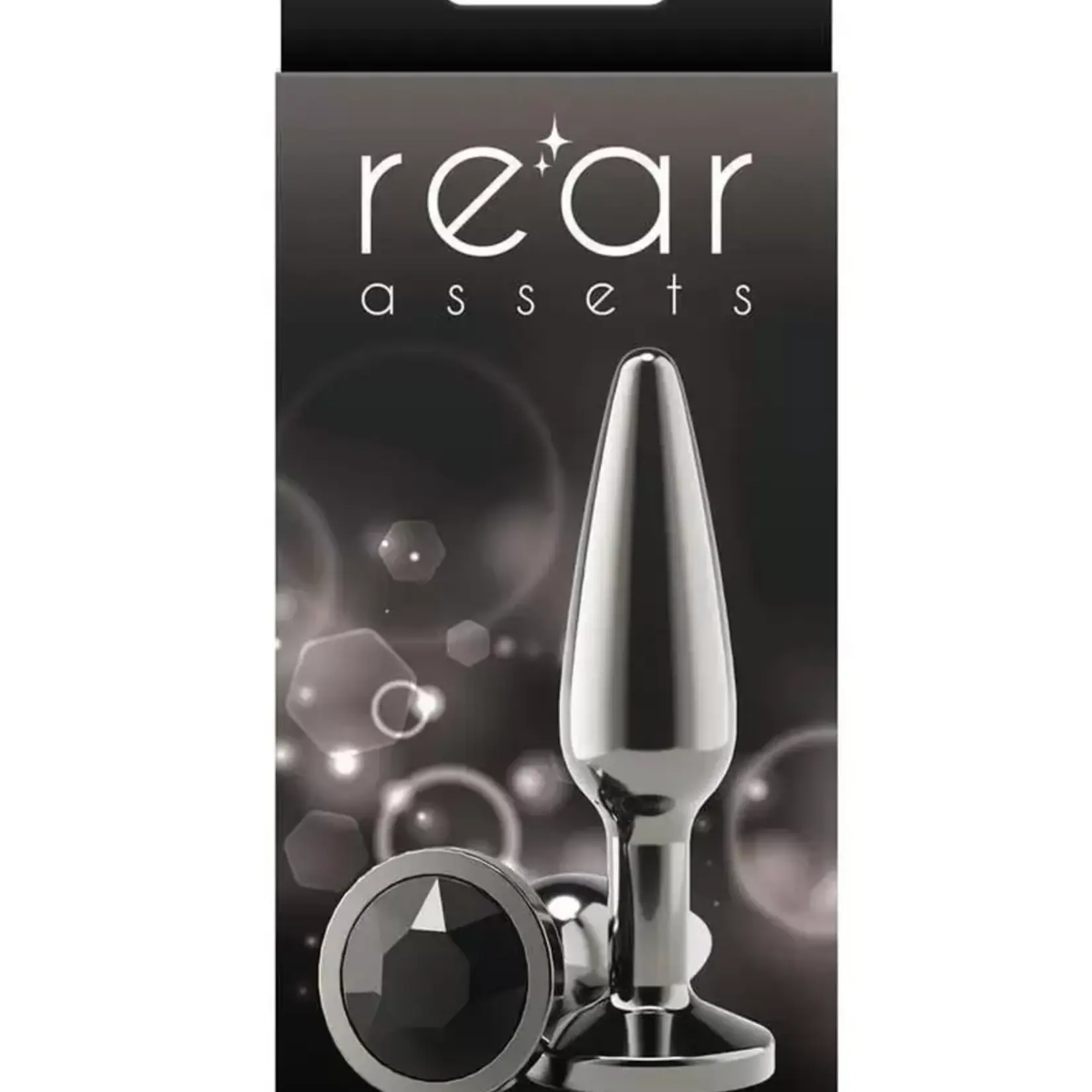 nsnovelties Rear Assets Chrome Tapered Anal Plug