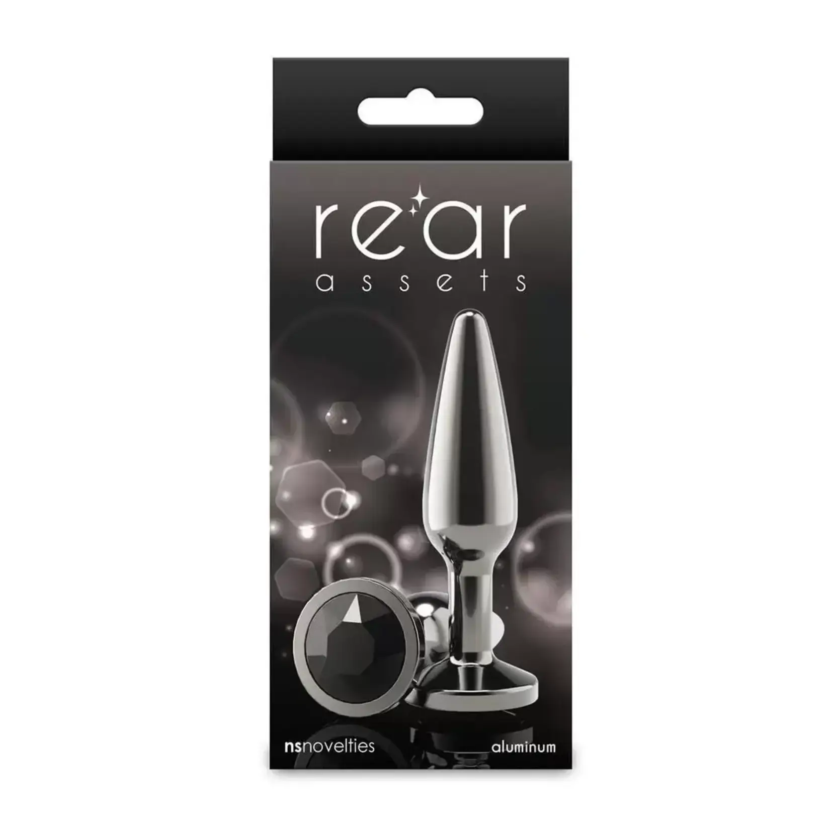 nsnovelties Rear Assets Chrome Tapered Anal Plug