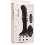 XR Brands Thunder Plugs Sliding Shaft Silicone Anal Vibrating Plug